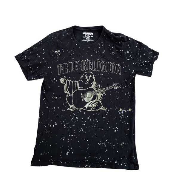 RARE True Religion Shirt Splatter Short Sleeve T Shirt Small - Picture 4 of 10